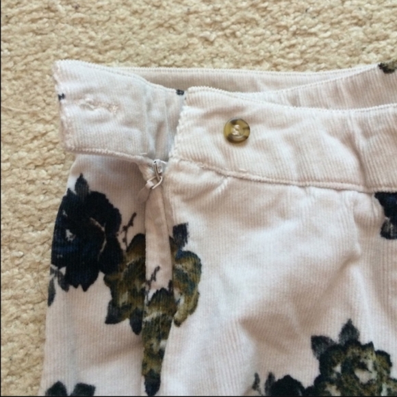 Free People | Good Day Sunshine Floral Corduroy Skirt Women's Size 6 - Picture 2 of 5